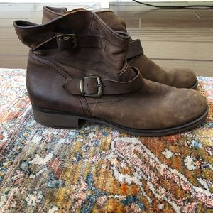 Report brown slouch booties